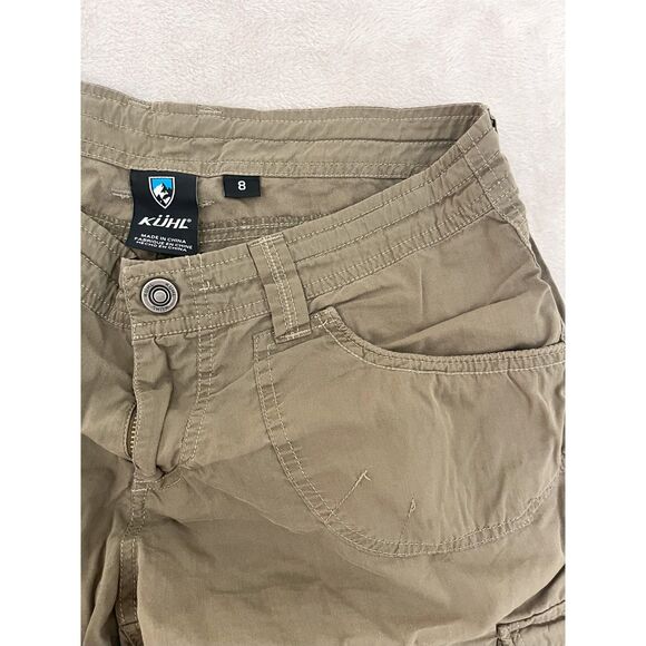 Kuhl Splash Green Cargo Convertible Shorts Capri Women’s 8 Hiking Outdoors - Picture 8 of 9